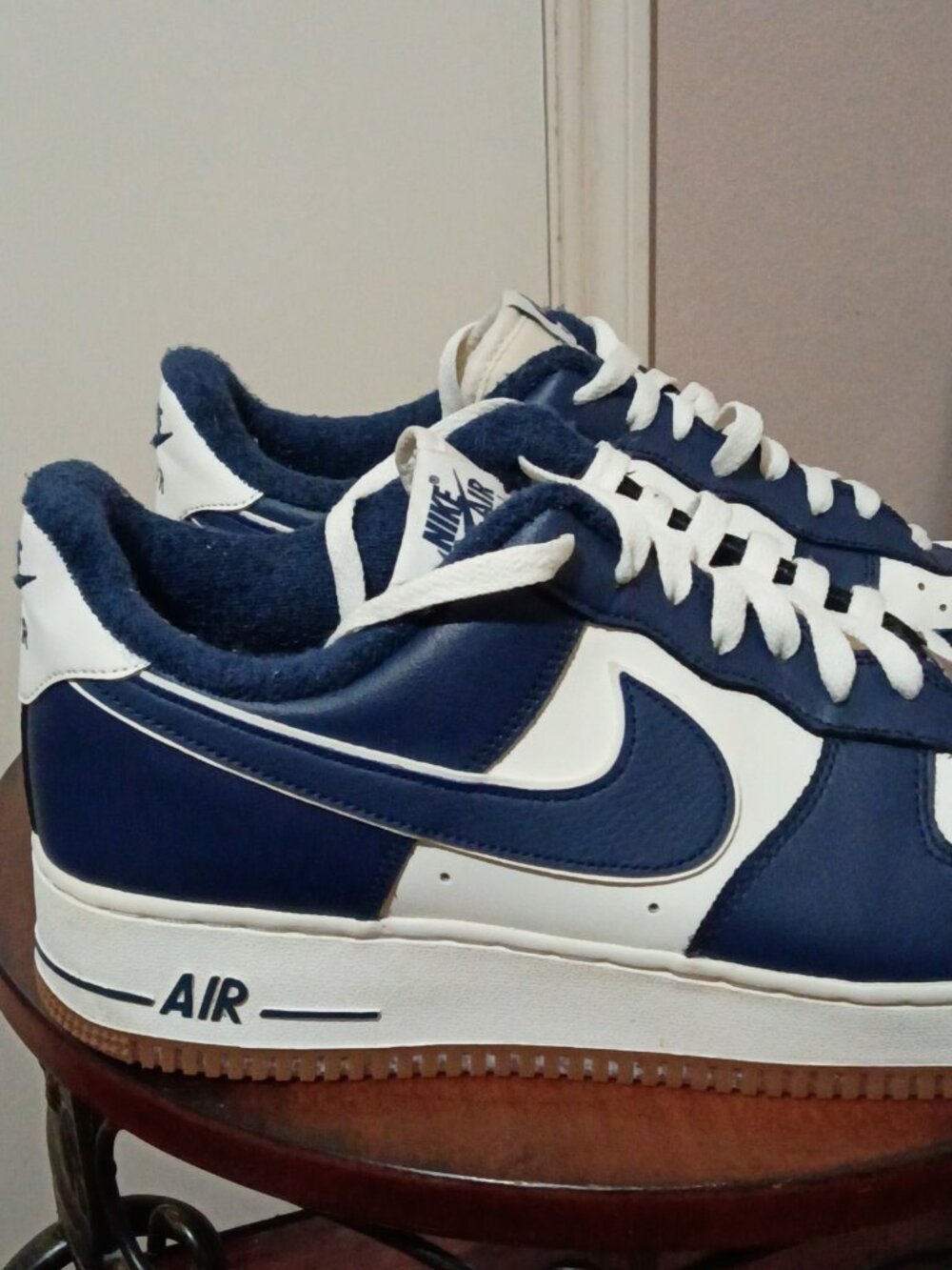 Nike Air Force 1 07 LV8 College Pack Midnight Navy DQ7659-101 Men's Shoes Sz 12 - Picture 10 of 14